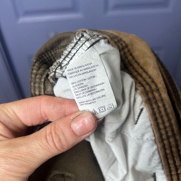 GH Bass & Co Mens Made in USA Dark Green Work Pant Size 40/28*  Straight Leg - Picture 4 of 10